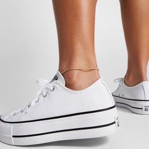 Converse White Chuck Taylor All Star Lift Platform Size 6.5 Women